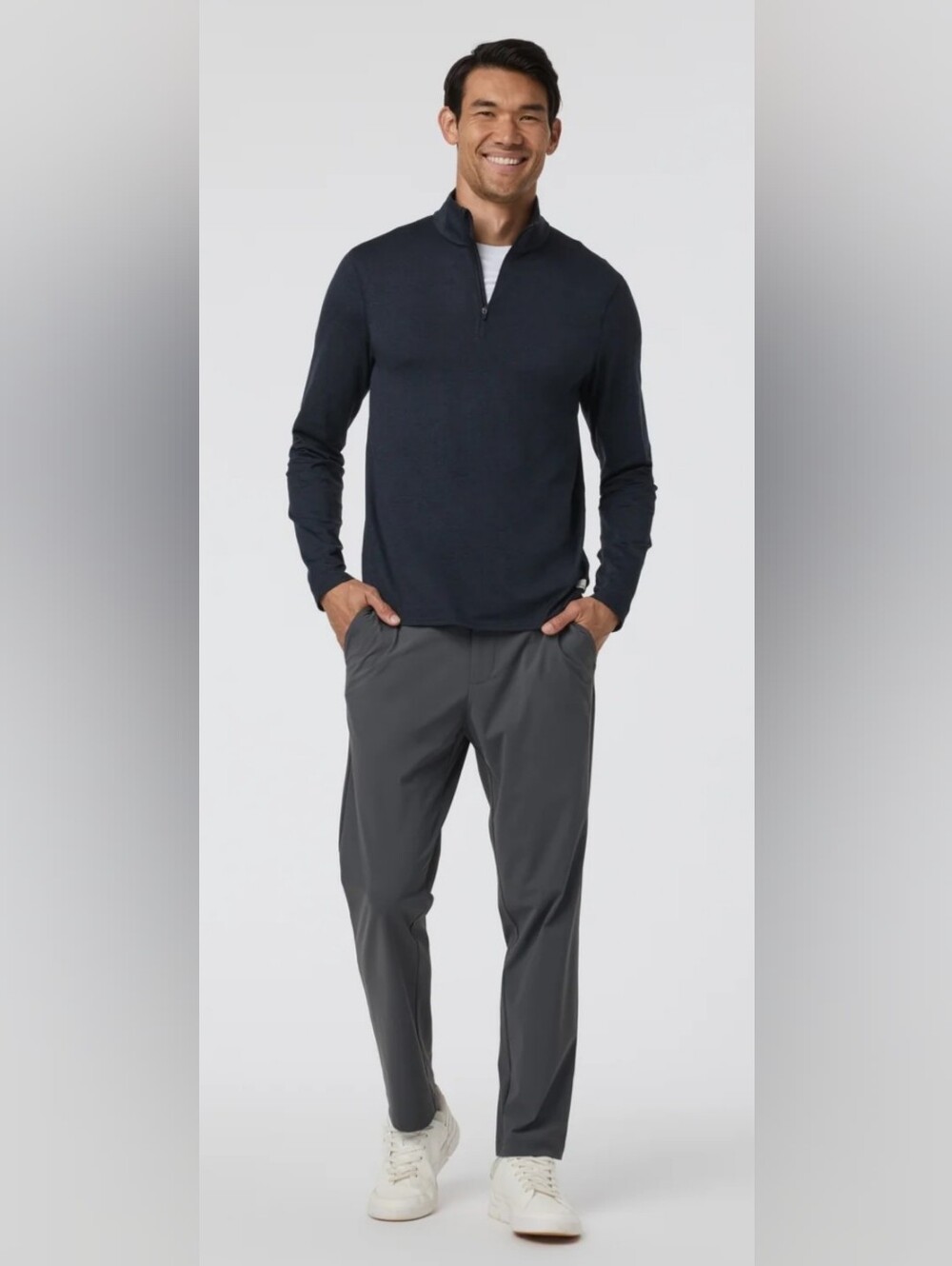 Vuori Ponto Half Zip Mock Neck Size XXL